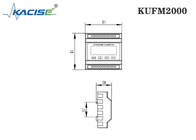 A instalação ultrassônica do trilho da ligação do módulo do medidor de fluxo da inserção pequena do volume KUFM2000