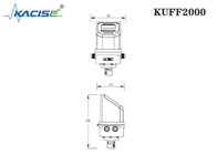 KUFF2000 fixou o medidor de fluxo ultrassônico da inserção para os tamanhos DN50mm da tubulação - DN6000mm