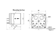 Sensor de aceleração de quartzo para monitorização de vibrações mecânicas com faixa de entrada ± 10 g