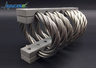 Controle material de aço inoxidável de choque do isolador da corda de fio para o umedecimento da vibração 