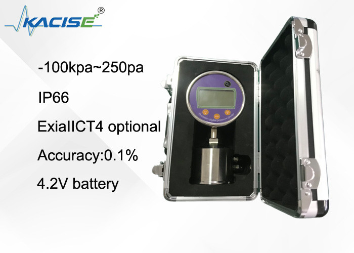 Calibre de pressão a pilhas do óleo do LCD Digital do sensor da pressão da precisão da água do armazenamento