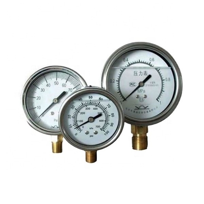 Glicerina de alumínio Freon manômetro de pressão hidráulica 30 mm /1,2"