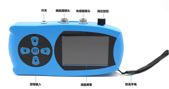 Sensor ultrasônico portátil usando interface RS485 e protocolo Modbus para medição de profundidade e alcance subaquático