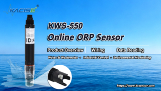 Visão geral, fiação e leitura de dados do sensor ORP on-line KWS-550
