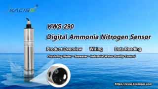 Visão geral, fiação e leitura de dados do sensor digital de nitrogênio de amônia KWS-290