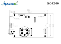 ABS Shell High Measurement Accuracy do sensor do O2 da série KOX500