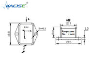 K-3JSJ-001 Sensor de aceleração de 3 eixos leve/acelerômetro de alta velocidade triaxial 0~3 V