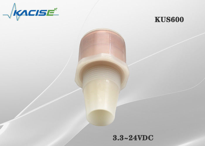 Sensor ultrassônico de nível de água à prova d'água KUS600 IP68 com faixa de 0,6m-5m e invólucro PVDF