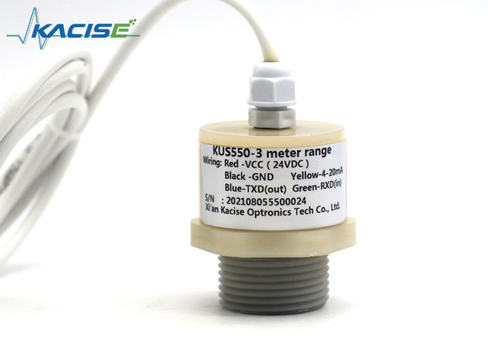 Sensor de nível de água ultra-sônico impermeável em PTFE com saída RS485 para monitoramento de piscinas de esgoto