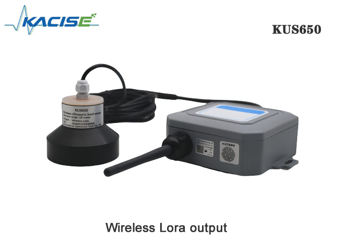 Sensor de nível ultrassônico sem fio KUS650C de baixa potência e alcance de 10m com 4G/Lora/GPRS/NB