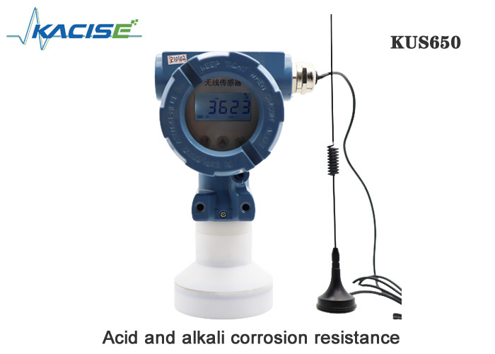 Sensor de nível sem fio ultrassônico de distância de resistência a ácidos e álcalis KUS650 com 4G/Lora/GPRS/NB