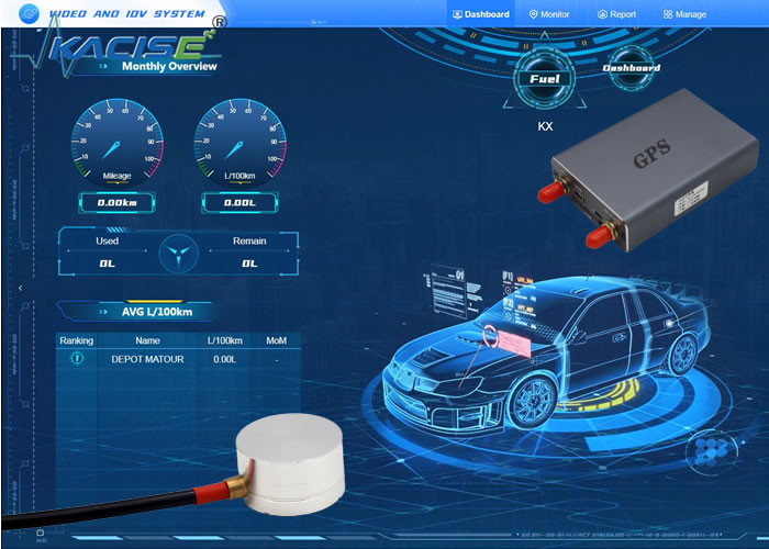KUM2500A sensor de nível de combustível ultra-sônico para detecção de carro rastreador gps sem contato China produzir