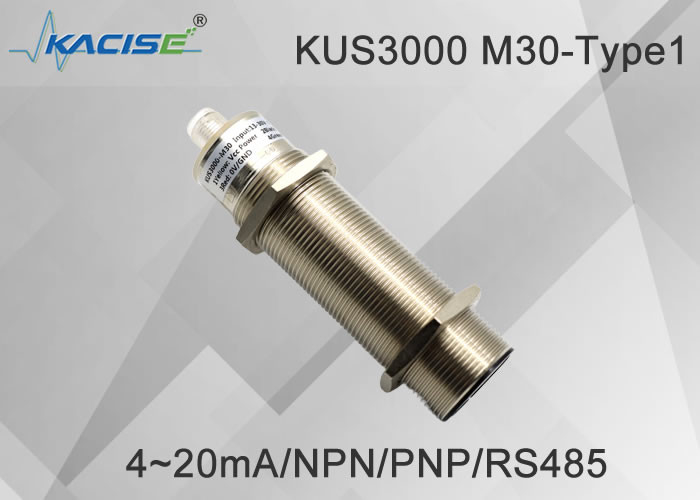 O mais vendido KUS3000 M30-Type1 Sensor de nível ultrassónico inteligente de 2 metros para a indústria com precisão ≤1 %