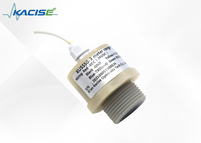 Sensor ultrassônico anticorrosivo KUS PTFE / PVDF para medição de nível e distância em ambiente corrosivo