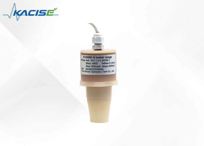 Sensor ultrassônico anticorrosivo KUS PTFE / PVDF para medição de nível e distância em ambiente corrosivo