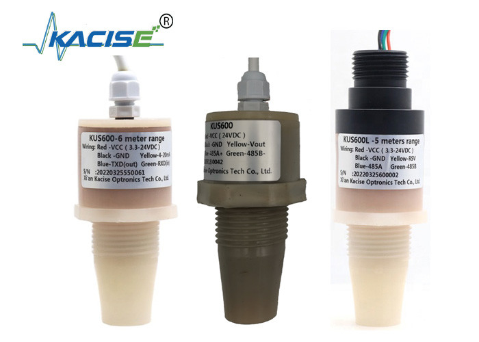 Sensor ultrassônico inteligente PVDF 5m Medidor ultrassônico de nível de água RS485 sensor de nível líquido de saída