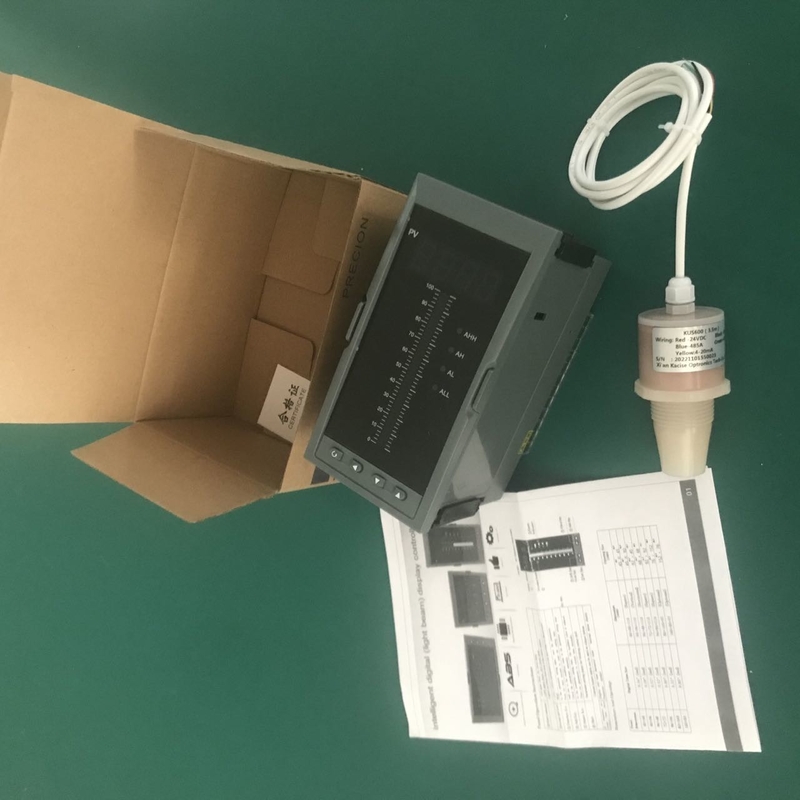 Medidor de nível de água ultrassônico inteligente de 5 m 5 V Saída RS485 PVDF Liquide Sensor de nível KUS600
