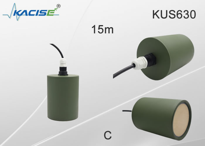 Medidor de nível ultrasónico de 24 V da série KUS630 com interface RS-485 para medição sem contacto