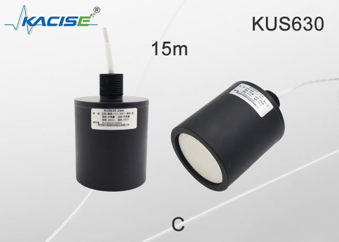 Medidor de nível ultrasónico de 24 V da série KUS630 com interface RS-485 para medição sem contacto