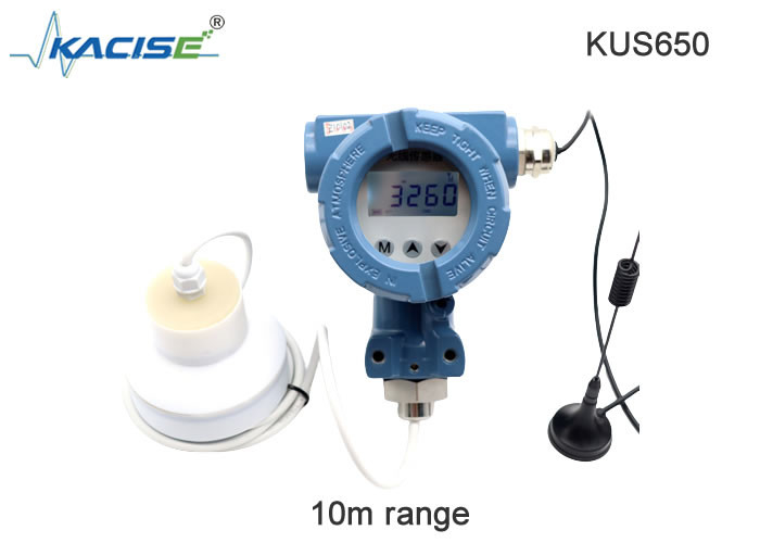 Sensor de nível de água líquido ultrassônico sem fio tipo split Saída KUS650 4G/Lora/GPRS/NB