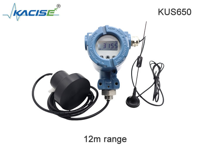 Sensor de nível de água líquido ultrassônico sem fio tipo split Saída KUS650 4G/Lora/GPRS/NB
