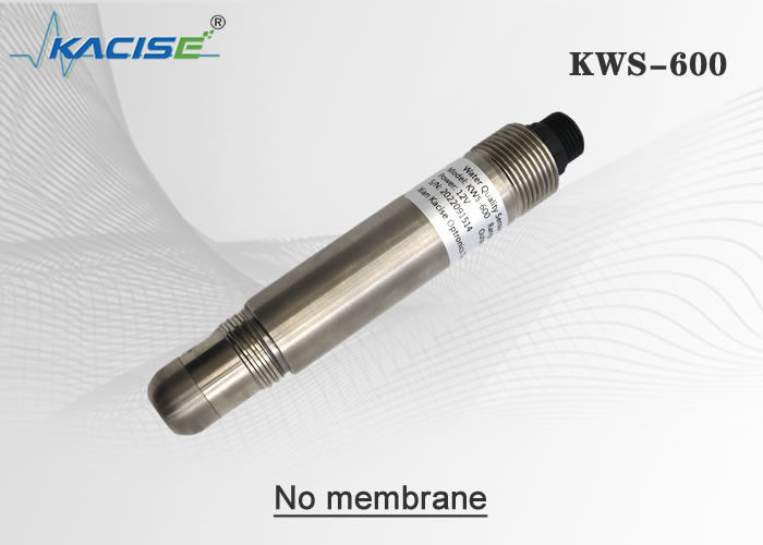 Sensor de oxigénio dissolvido por fluorescência em linha KWS-600 sem membrana, sem eletrólito RS485 Modbus Output e IP68 impermeável