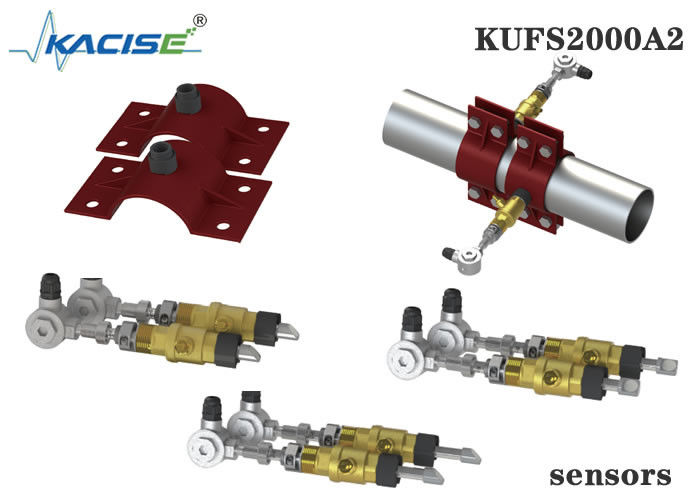 KUFS2000A2 Medidor de fluxo ultrasônico de inserção em parede para tubos DN50-DN6000 com medição bidirecional e interface RS485 MODBUS