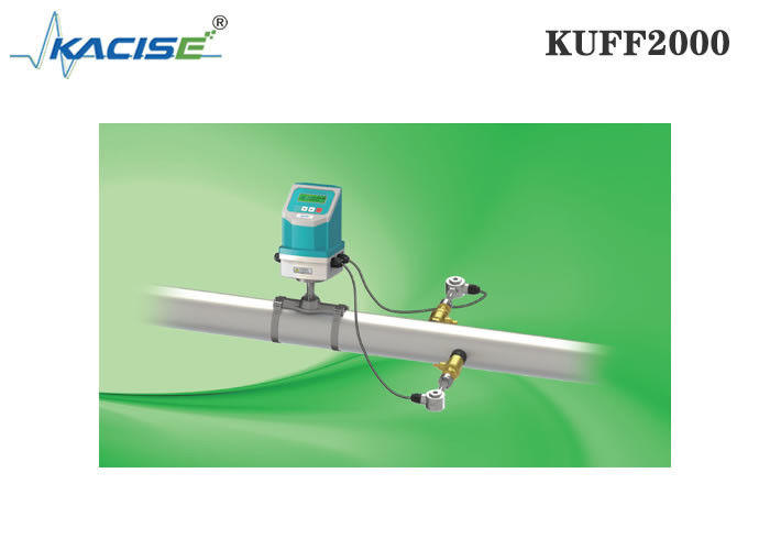 KUFF2000 Medidor de fluxo ultrasónico de inserção fixa com precisão de ± 1% para dimensões de tubos DN50-DN6000 e medição bidirecional