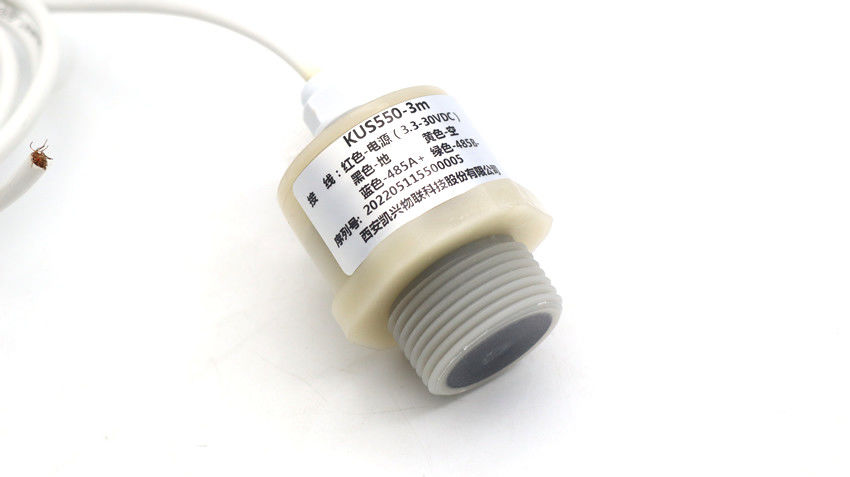Sensor ultra-sônico com saída RS485 e saída de tensão analógica para medição de nível personalizável