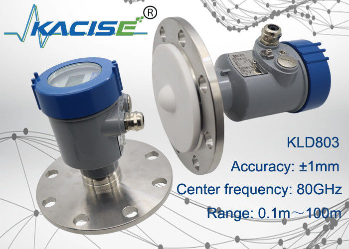 Sensor de nível de radar de 80 GHz KACISE OEM com saída de 4-20mA e proteção IP67 para medição de alto nível