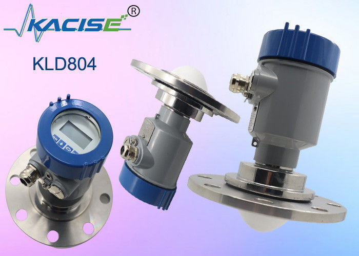 Kacise OEM 80GHz Radar Level Sensor 100m Range FMCW Radar Level Meter com proteção e exibição IP67