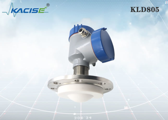 Sensor de nível de radar KLD805 de 80 GHz com depuração LCD e antena PTFE para medição de líquidos corrosivos