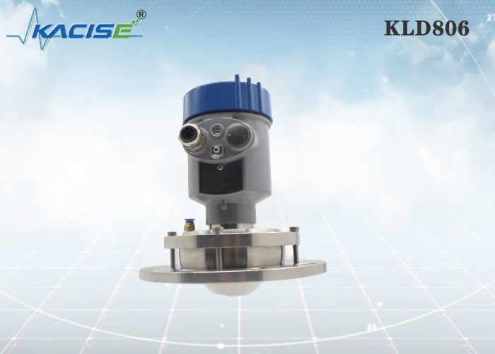 Sensor de nível de radar FM KLD806 80G com montagem de flange de frequência de 80 GHz e antena PTFE para silos de cimento