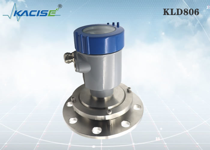 Sensor de nível de radar FM KLD806 80G com montagem de flange de frequência de 80 GHz e antena PTFE para silos de cimento