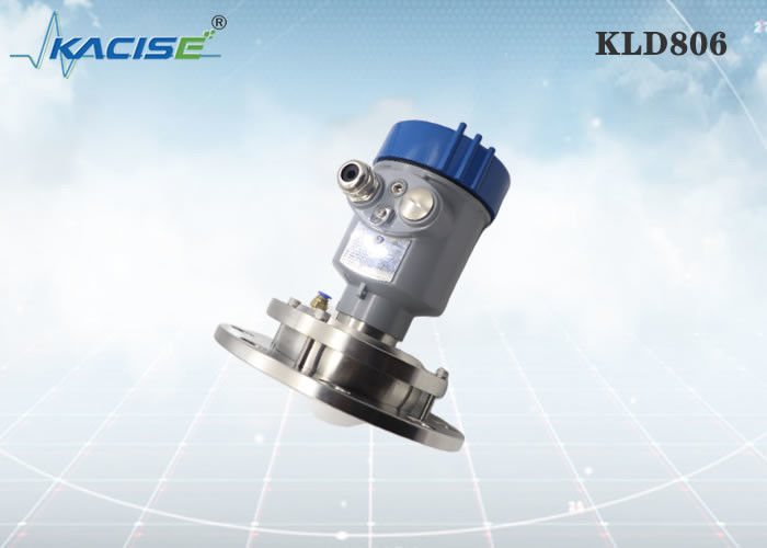 Sensor de nível de radar FM KLD806 80G com montagem de flange de frequência de 80 GHz e antena PTFE para silos de cimento