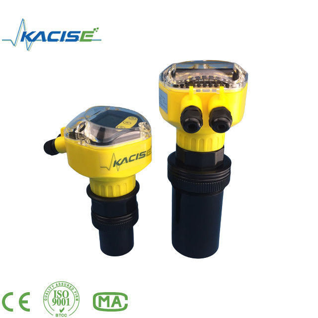 Sensor de nível ultrasônico com proteção IP67 em aço inoxidável e alcance de medição de 60 m para águas residuais e tanques subterrâneos