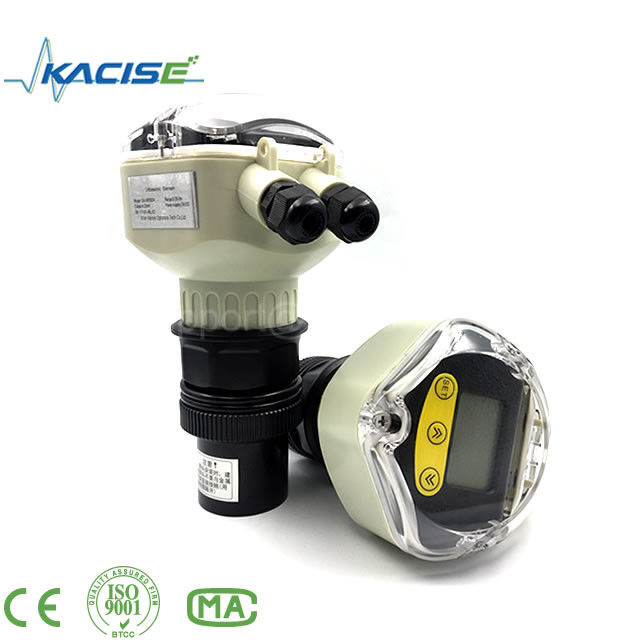 Sensor de nível ultrasônico com proteção IP67 em aço inoxidável e alcance de medição de 60 m para águas residuais e tanques subterrâneos