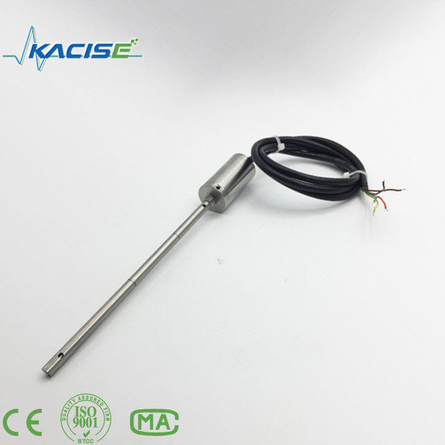 Transmissor integrado de nível de líquido de temperatura e pressão com faixa de nível de 0 a 150 mm, saída de 4 a 20 mA / RS485-Modbus e proteção IP68.