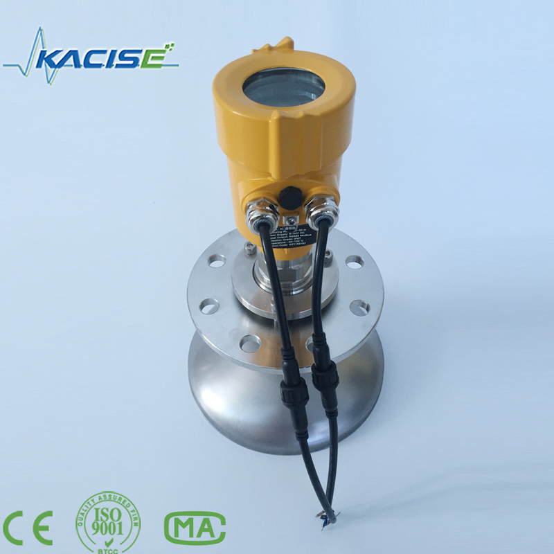 KLD-2604 RS485 Modbus Radar de poeira forte Nível de medidor 4 - 20mA com alcance de medição 80m