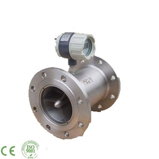 Contador de caudal de turbina de gás de aço inoxidável 304 com resistência à explosão ExdIIBT6 e precisão ±1,5%