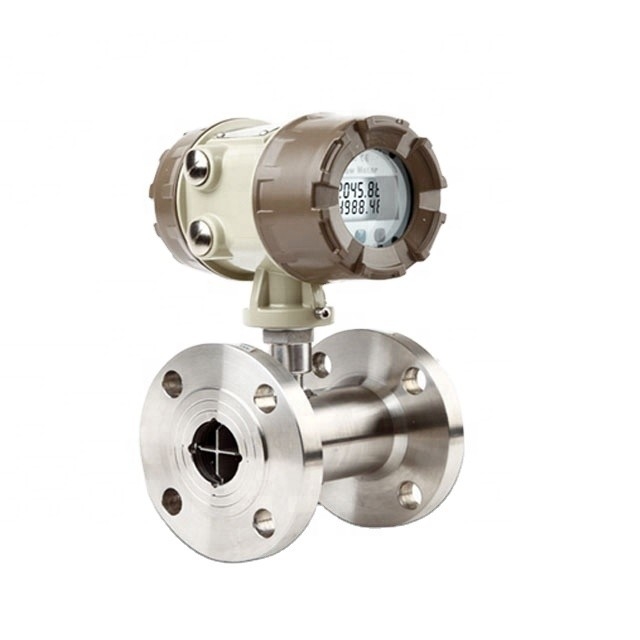 Medidor de fluxo de gás natural SS304 Medidor de fluxo digital de turbina com saída 4~20mA/Pulso/RS485