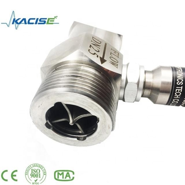 Medidor de fluxo de gás natural SS304 Medidor de fluxo digital de turbina com saída 4~20mA/Pulso/RS485