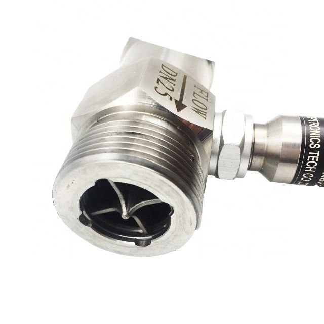 Medidor de fluxo de turbina de alta precisão SS304/SS316 com conexão flange/filamento/sanitária para sumo e cerveja