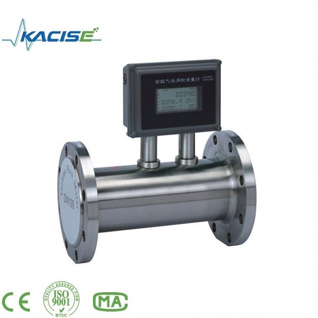 24VDC/tipo medidor de fluxo gás-ar turbina da bateria com pressão