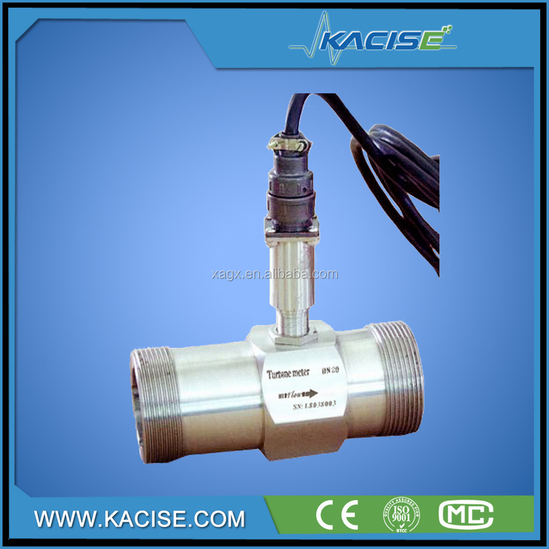 Medidor de fluxo de óleo de combustível Medidor de fluxo de água de tipo turbina digital com saída 4-20mA ou Pulso