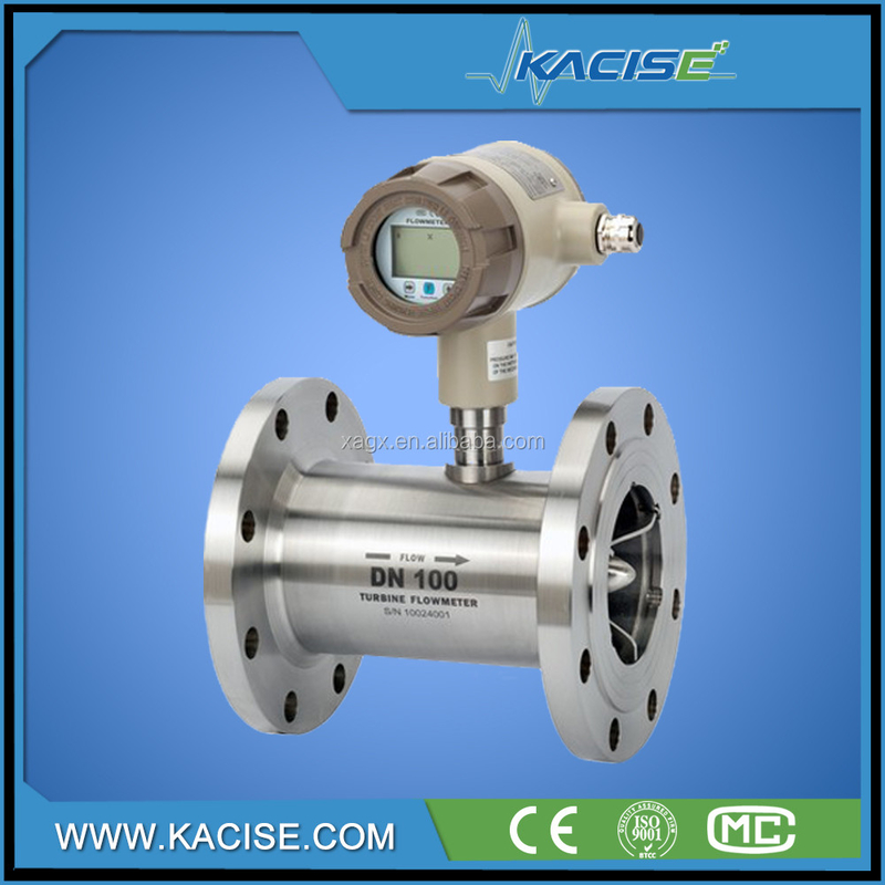 Medidor de fluxo de óleo de combustível Medidor de fluxo de água de tipo turbina digital com saída 4-20mA ou Pulso