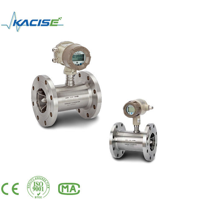 Medidor de vazão de turbina de alta precisão ± 0,2% de precisão com material SS316L e proteção IP65 para óleo, gasolina e álcool