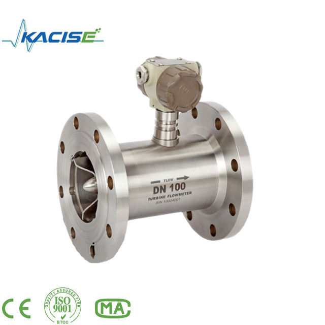 Medidor de vazão de turbina de alta precisão ± 0,2% de precisão com material SS316L e proteção IP65 para óleo, gasolina e álcool