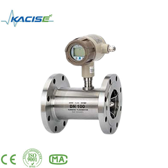 Medidor de vazão de turbina de alta precisão ± 0,2% de precisão com material SS316L e proteção IP65 para óleo, gasolina e álcool