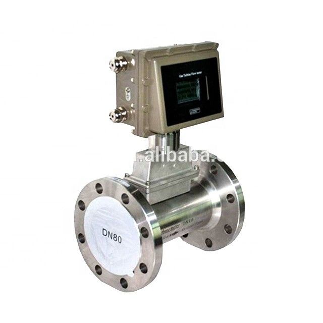 Medidor de fluxo de turbina de gás de aço inoxidável com 4-20mA de saída e projeto à prova de explosão